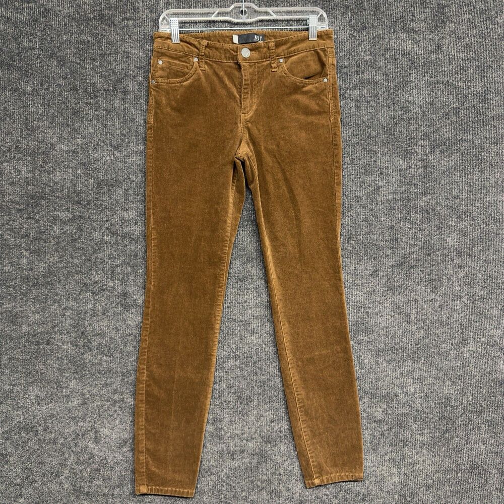 KUT From The Kloth Diana Fab Ab Skinny High Rise Brown Corduroy Pants Size 6